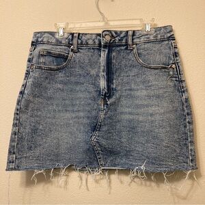 Wild Fable Distressed Denim Mini Skirt